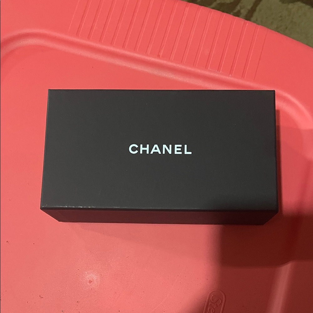 CHANEL Black Box with White Logo
